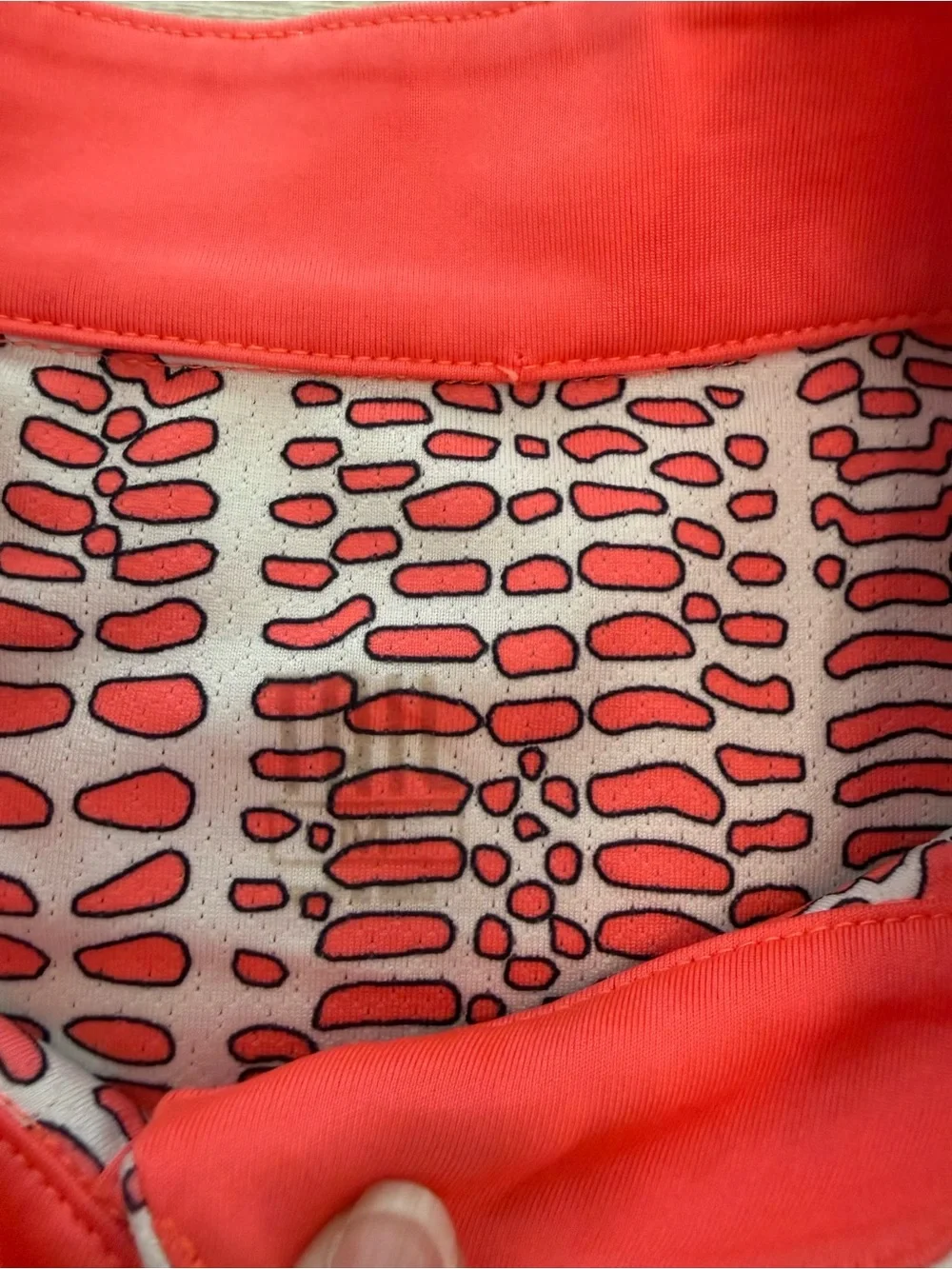 Tail Pink Patterned Short Sleeve Henley Top